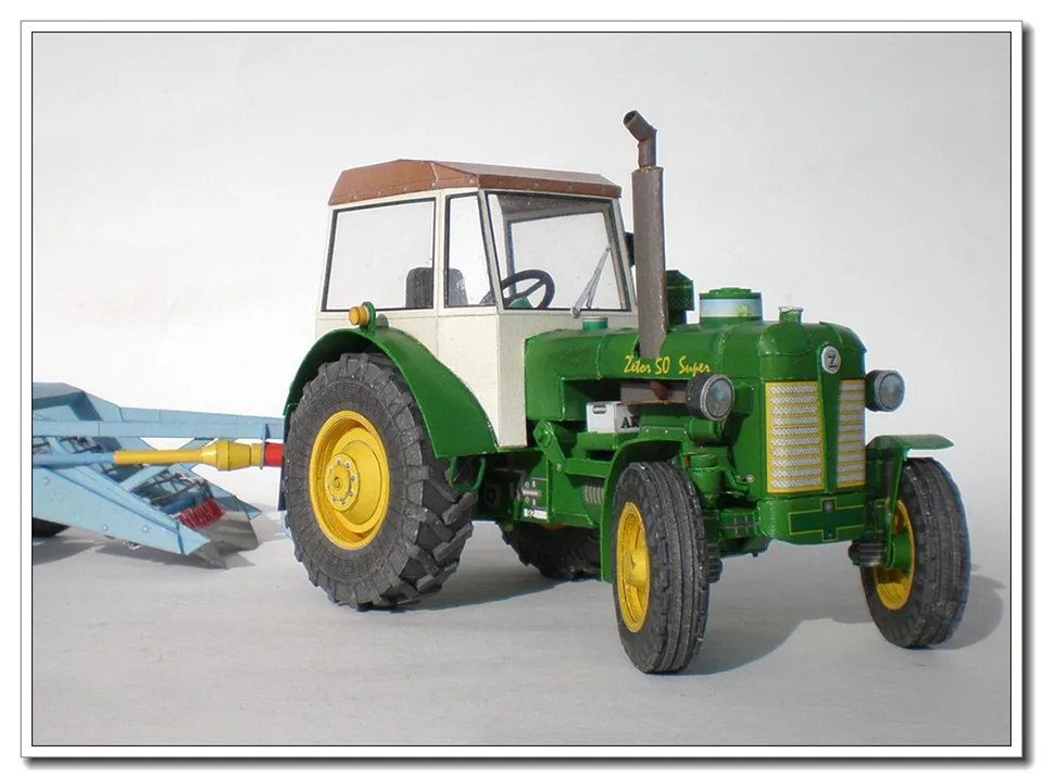 アンティーク　ハンドペイント　トラクター 1/32 シュルター スーパー トラクター 赤 レッド 農作業車 農場