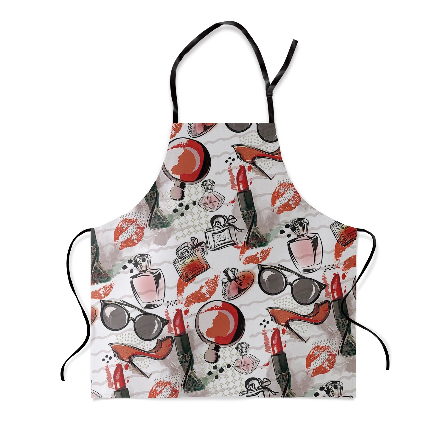 Ручная роспись современный кухонный фартук с узором для девочек женский