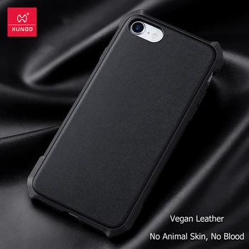 

XUNDD Vegan Leather Case For iPhone 7 Case Shockproof Protective Cover Airbag Cover Fashion Business For iPhone 7 Plus Case