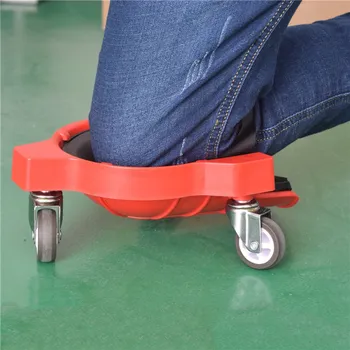 

1 Pcs Rolling Knee Protection Pad with Wheels Built in Foam Padded Creeper Platform Laying Tile ABS Auto Repair Protecting Knees