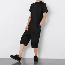 Комбинезон Мужская одежда смешная молния сзади стилист волос комбинезон хип хоп шаровары Мужская Рабочая одежда повседневные Костюмы WF557