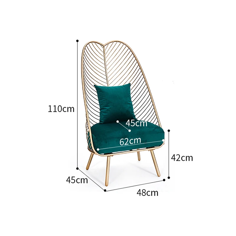 Скандинавские настраиваемые Железный Золотой диван современный с высокой спинкой кресла-бананы креативная мебель губчатая подушка для гостиной диваны