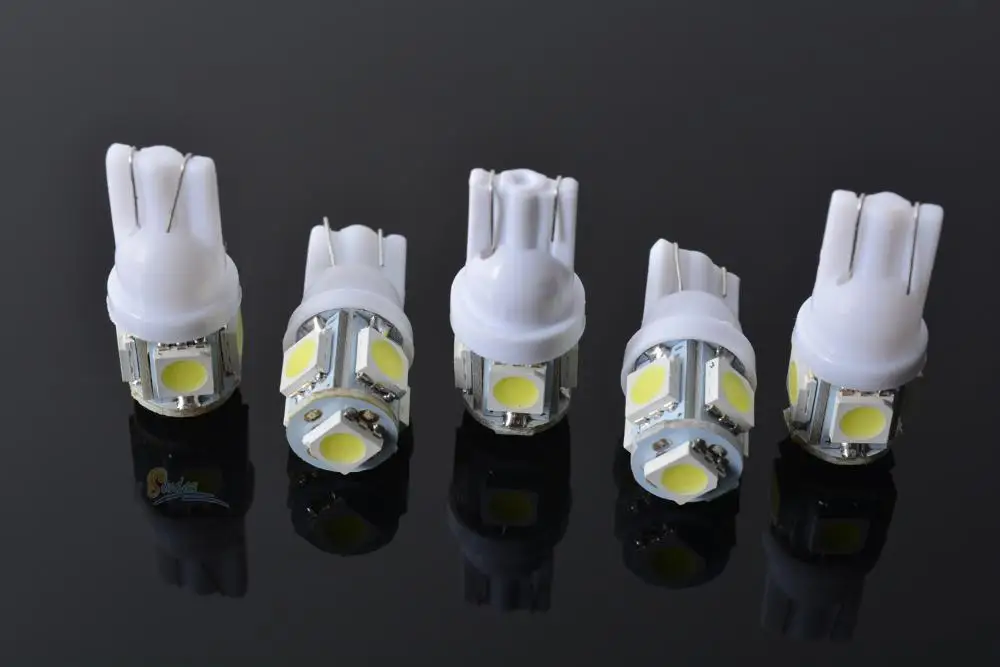 T10 5 светодиодный w5w для Mazda 6 t10 5050 габаритные огни 5SMD лампы 194 W5W клиновидные