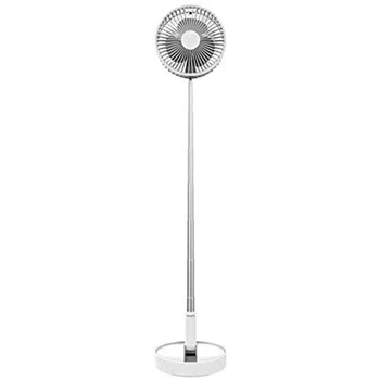 

Desk and Floor Fan with USB 7200MAh Battery Powered Portable and Telescopic Table Fans for Outdoor,RV,Tent,4 Speed 8inch