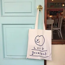 

Stick Figure Cute Cartoon Women Canvas Cotton Cloth Ladies Eco Reusable Shopping Shoulder Bags Female Large Casual Tote Handbags