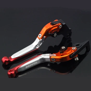 

Adjustable Brake Clutch Lever For HONDA CBR 125/250/300/400/500 R RR CB CBF 300F/500F/190R/190X Folding Extendable Logo REPSOL