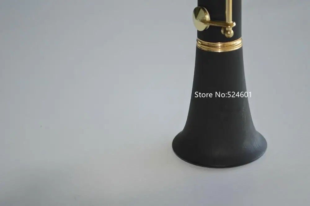 Clarinet Eb Tune 17 Keys Ebony Wood or Bakelite Black and Gold Nickel Plated Good Sounds With Case Accessories Hot Selling