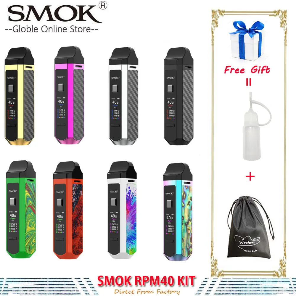 Новый SMOK RPM40 Pod Комплект 4 3 мл картридж RPM сетка катушка 5 Nord электронная сигарета