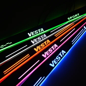 

AOGENIU LED Car Door Scuff-Plate for Lada Vesta Cross Concept 2015-2019 Dynamic Streamed Light Acrylic Door Sills Car Accessori