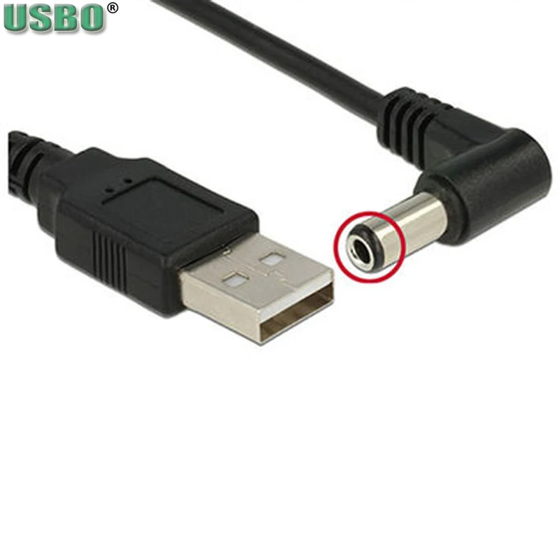 

New Fan Router microcontroller 80cm USB2.0 to 5.5mm*2.5mm DC Jack wire Elbow 90 degree Mini Extension power cable USB Data lines