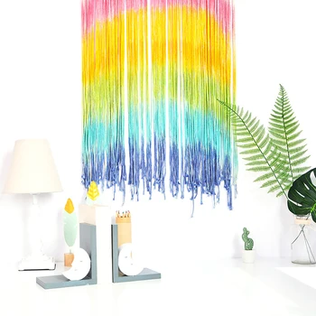 

Rainbow Wall Hanging Handmade Woven Cotton Tapestry Colorful Wall Art Boho Bohemian Home Decoration For Dropshipping NEW !!