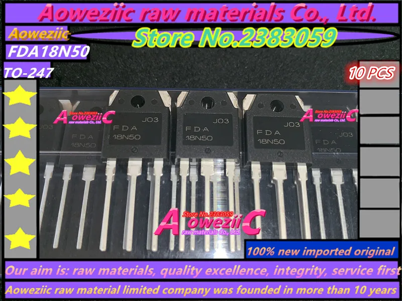 Aoweziic 2018 + 100% новая импортная оригинальная 18N50 FDA18N50 TO-3P полевой транзистор 18A MOS 500 В