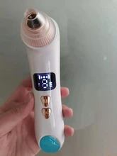 Eliminador de espinillas por calor, aspiradora de poros para nariz, cara, acné, succión, pantalla LCD recargable, herramientas de eliminación de puntos de succión