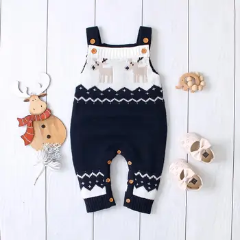 

Baby Rompers Christmas Newborn Autumn Sleeveless Little Girls Jumpsuits Outfits Toddler Boys Overalls Children's Unisex Clothes