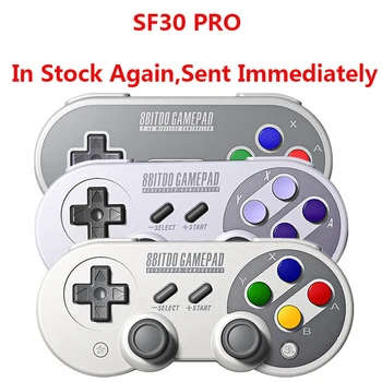 

Official 8BitDo SF30 Pro Wireless Bluetooth Gamepad Controller with Joystick for Windows Android macOS Nintendo Switch Steam