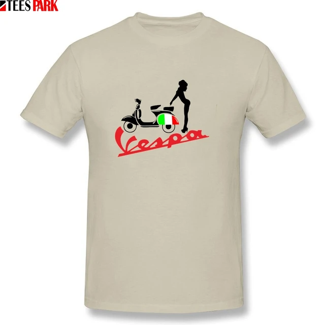 Cool Shirts For Guys Vespa Vintage Style White T Shirt 3D T Shirt Low Price Adult Men T Shirts Solid Cool