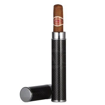 

GALINER Mini Pocket Metal Cigar Tube Portable Travel Humidor Cigar Case Outdoor Storage Cigar Accessories