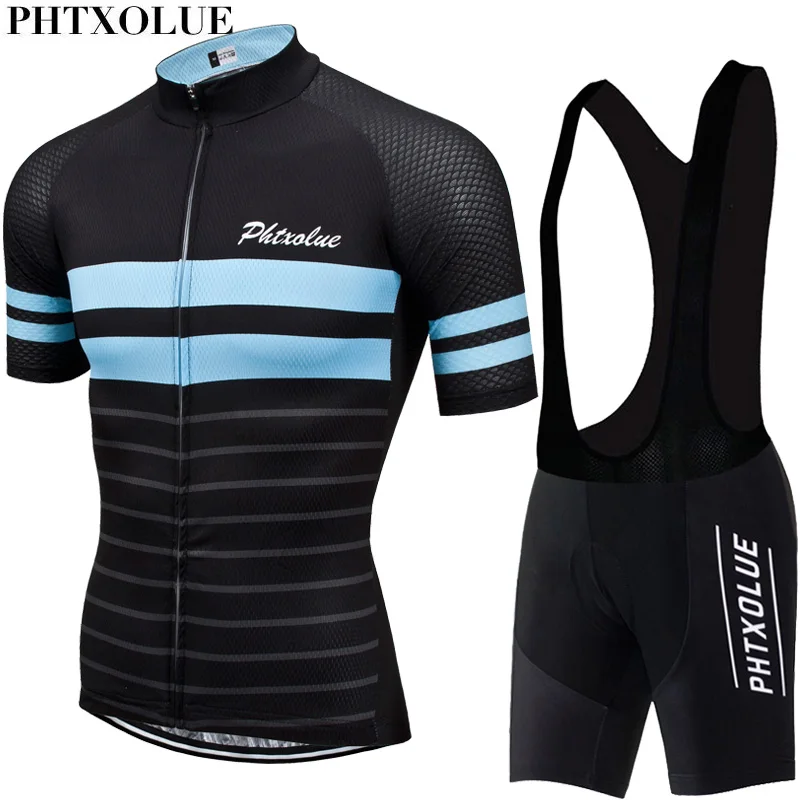 Phtxolue, набор для велоспорта, Мужская одежда для велоспорта, одежда для велоспорта, дышащая, анти-УФ, комплект одежды для велоспорта, костюм для велоспорта, комплекты из Джерси