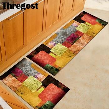 

Thregost Entrance Doormat Anti-Slip Floor Mat Kitchen Long Carpet Washable Outdoor Corridor Rug Front Door Entry Mats
