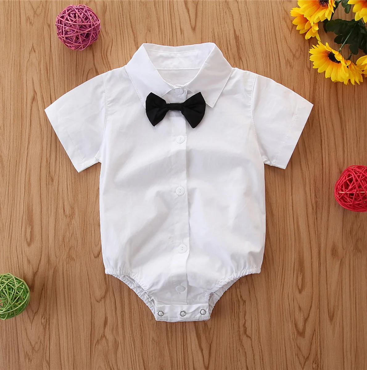 Одежда для новорожденных мальчиков, комбинезон, летняя одежда, костюм джентльмена с галстуком-бабочкой, рубашка с длинными рукавами, новая одежда