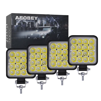 

4pcs led work light bar 48W led light bar 4x4 accessories off road for ATV UTV fog light 12V 24v spot light bar Driving lights