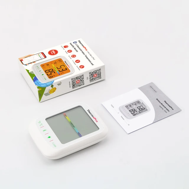 Thermomètre Hygromètre Bluetooth ThermoPro TP351 - 3 Capteurs - Appli Alertes - Portée 80 M