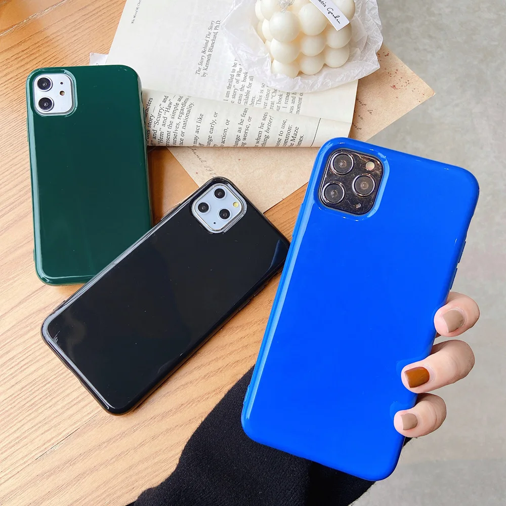 Candy Color Soft Silicone Jelly Phone Case for iPhone X XS XR 7 8 Plus Protective Glossy Back Cover for iPhone 13 11 12 Pro Max Candy Color Soft Silicone Jelly Phone Case for iPhone X XS XR 7 8 Plus Protective Glossy Back Cover for iPhone 13 11 12 Pro Max