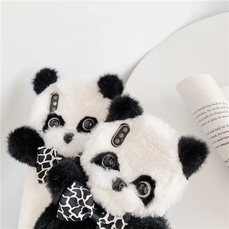 

for iphone12 Plush mobile phone case for iPhone 12 Mini / 12pro / 12promax panda soft shell for iphone 12 cases cute