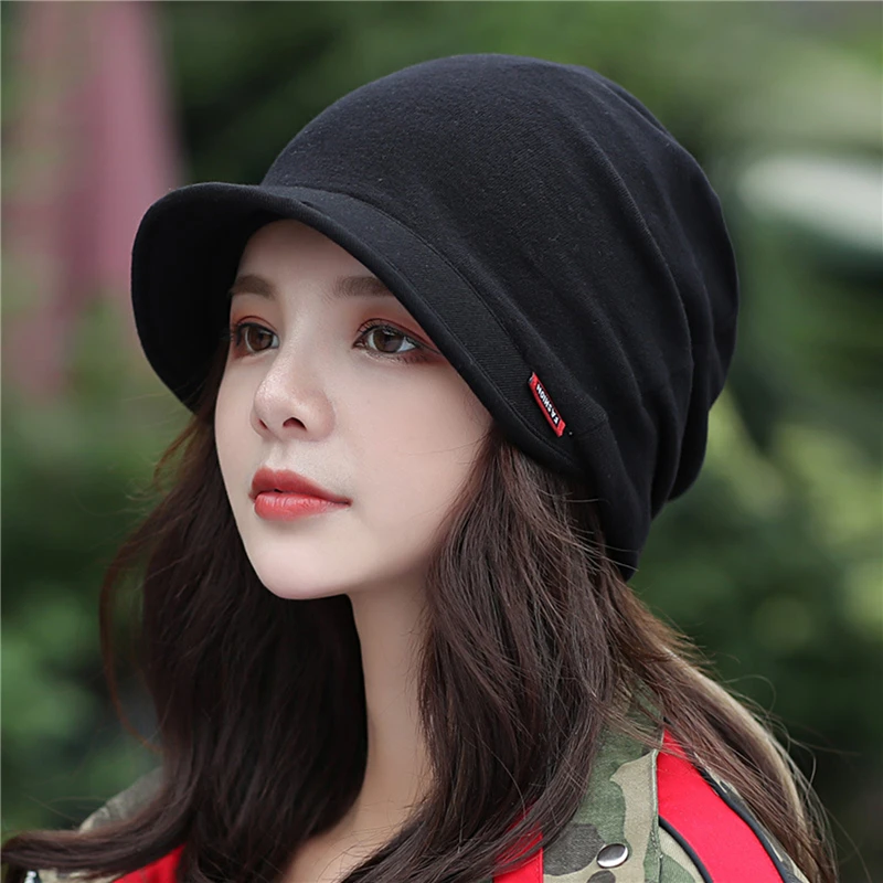 New Knitted Hat Women's Autumn And Winter Haed Cap Fashion Solid Color Outdoor Windproof Keep Warm Thicken Hats | Аксессуары для