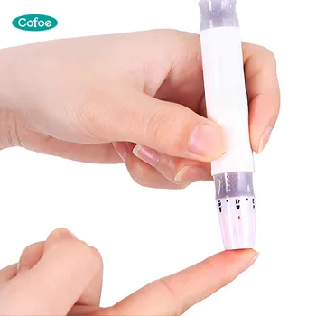 

Cofoe Diabetic Testing Pen Lancing Pen Blood Glucose Supplies Security Sterile Blood Sampling Pen The lancing device 1 piece