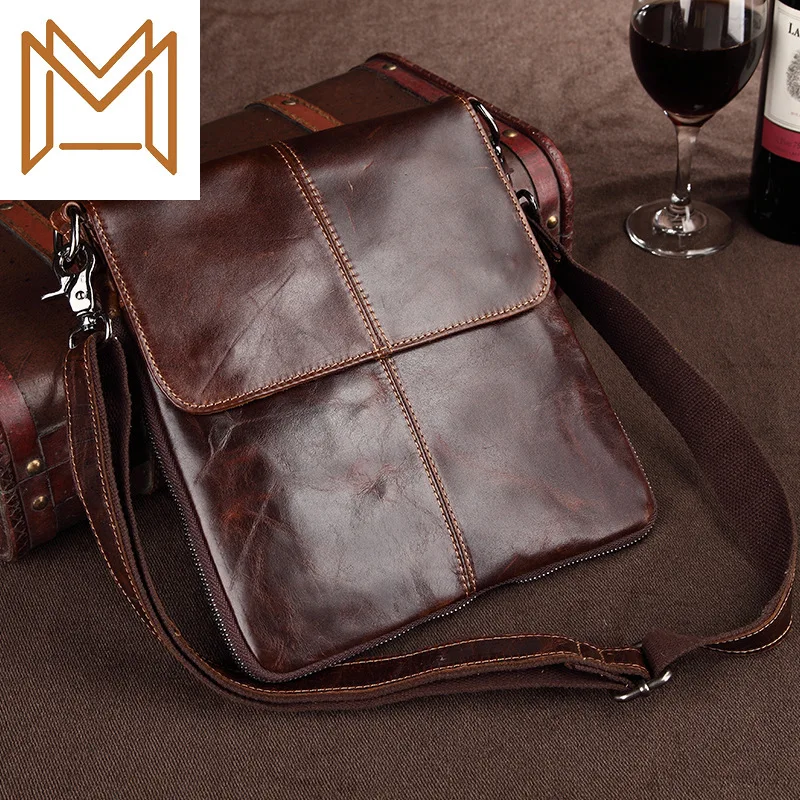 

Genuine Leather Male Package Man Leisure Time Single Shoulder Package Cowhide Man Package Package