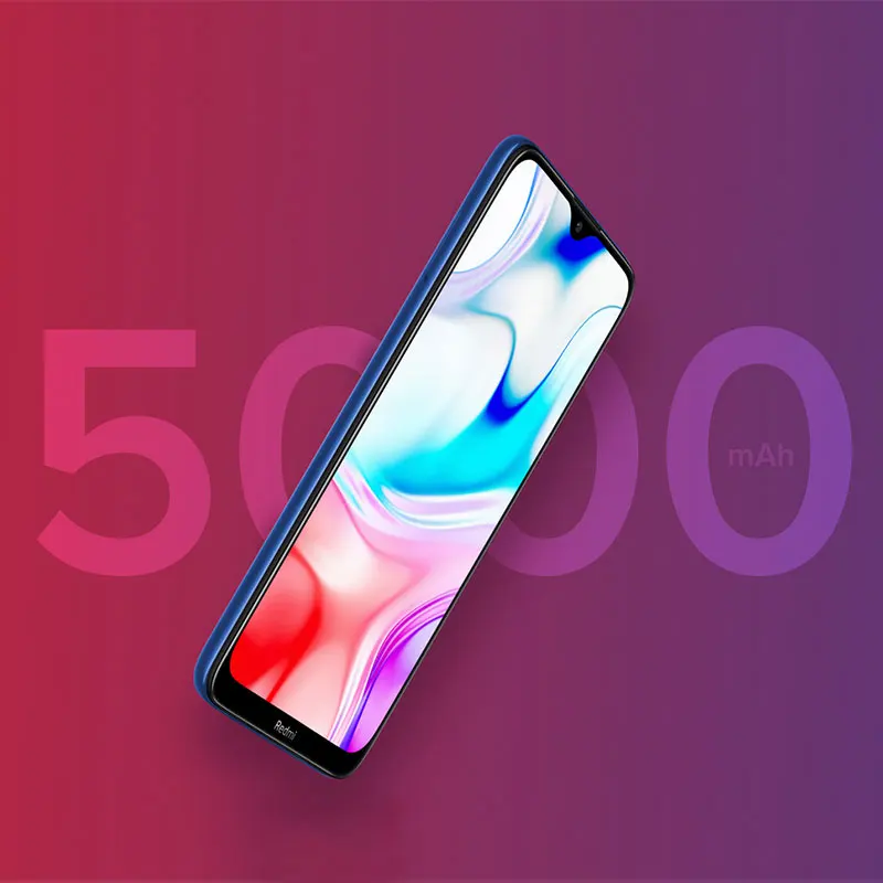 Мобильный телефон Xiaomi Redmi 8 с глобальной прошивкой, 4 ГБ, 64 ГБ, Восьмиядерный процессор Snapdragon 439, 12 МП, двойная камера, 5000 мАч