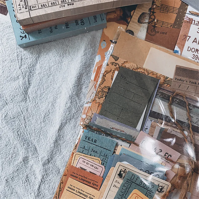 Bilhete de Viagem do Vintage Álbum de Fotos Adesivos Decorativos Diário Planejador Adesivo Etiqueta Faça Você Mesmo Scrapbooking Papelaria 217 Pçs 9 Material escolar e de escritório