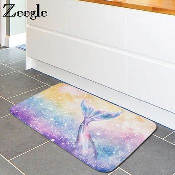

Zeegle Kitchen Mats Doormat Outdoor Rugs Non-slip Child Carpet Bedroom Carpet Bedside Rugs Bathroom Mats Absorbent Floor Mat