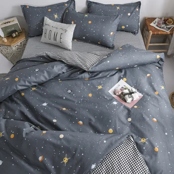 

Bed Sheet Quilt Denim Tide Brand Bedding Single Student Dormitory Three-Piece Bedding Kit Men's Quilt