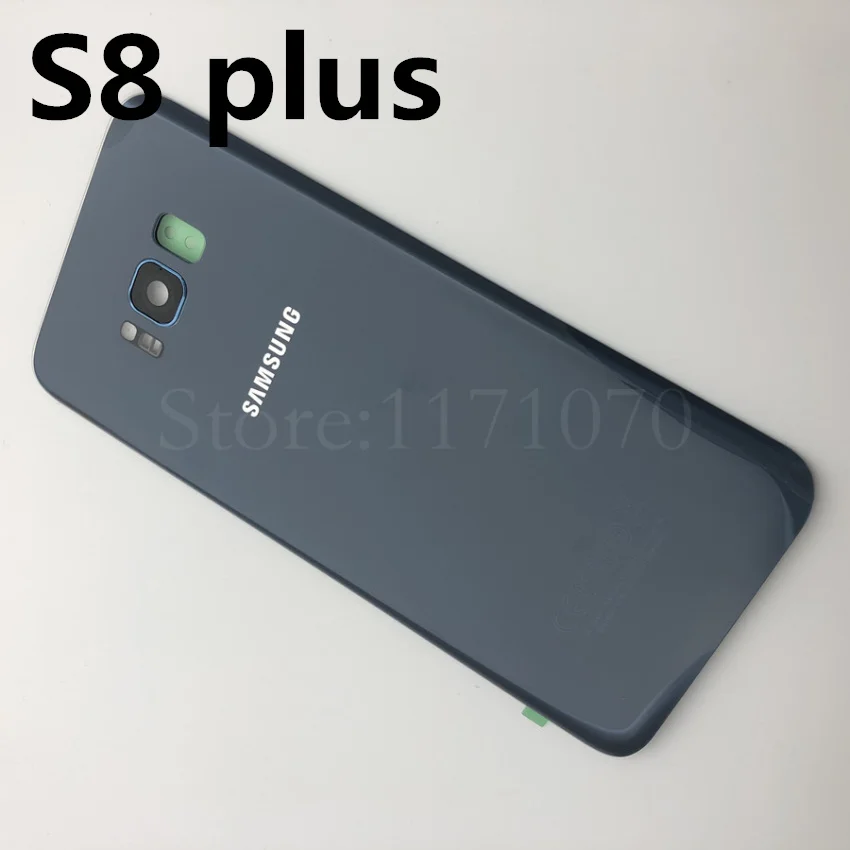 S8 plus orchid gray S8+ крышка батареи для samsung Galaxy S8 plus G955 G955F SM-G955F G955FD S8 G950 G950F задняя крышка корпуса+ Замена объектива камеры - Цвет: S8 plus orchid gray