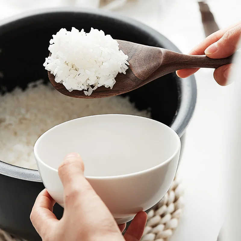 Japan Style Black Walnut Rice Scoop Home Use Non-Stick Rice Spoon Eco No Paint Natural Wood Kitchen Utensils Shovel
