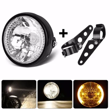

Universal 7'' LED Headlight Turn Signal Indicator Mount Bracke Motorcycle For Harley Yamaha Honda Suzuki Chopper Cafe Racer
