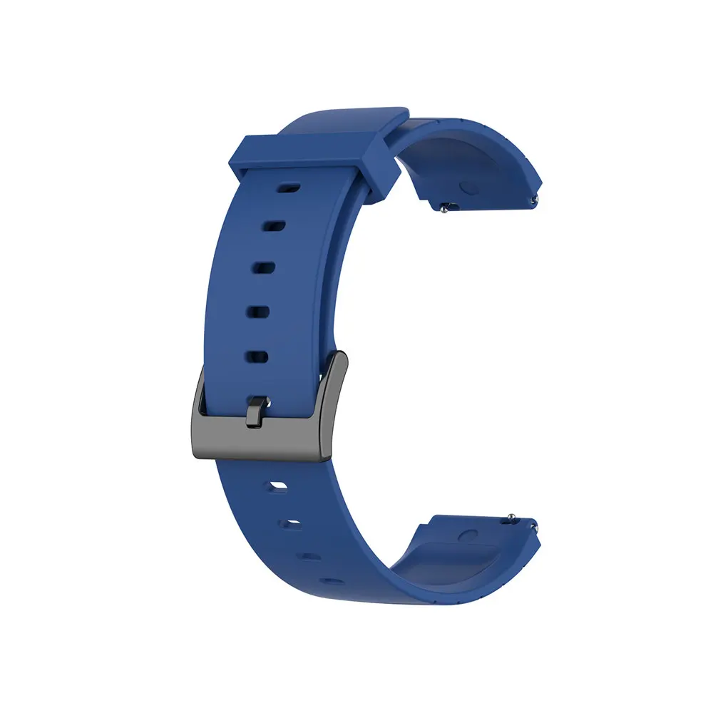 Для Xiaom Mi Watch 18 мм ремешок для huawei B5/S1 спортивные часы для Withings/LG часы стиль 18 мм смарт часы официальный ремешок - Цвет: Dark blue