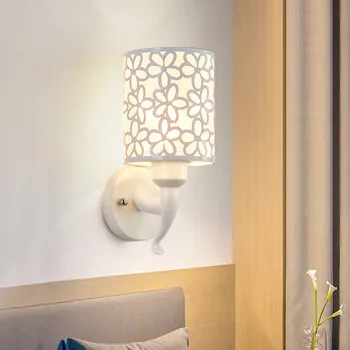 

LED bedside lamp simple living room bedroom wall lamp American single staircase wall lamp ancient town
