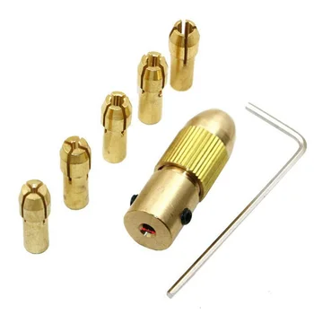 

0.5-3mm Fixing Device Motor Shaft Table Tool Mini Copper Bit Nozzle Electric Durable Clamp Micro Fixture Drill Chuck Set