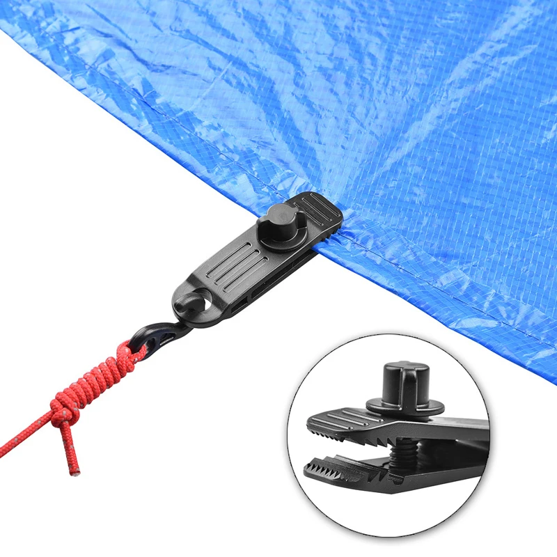 

Heavy Duty Windproof Canopy Clamp Grip Clips Accessory For Camping Tarps caravan Garden Shade Cloth Accessories
