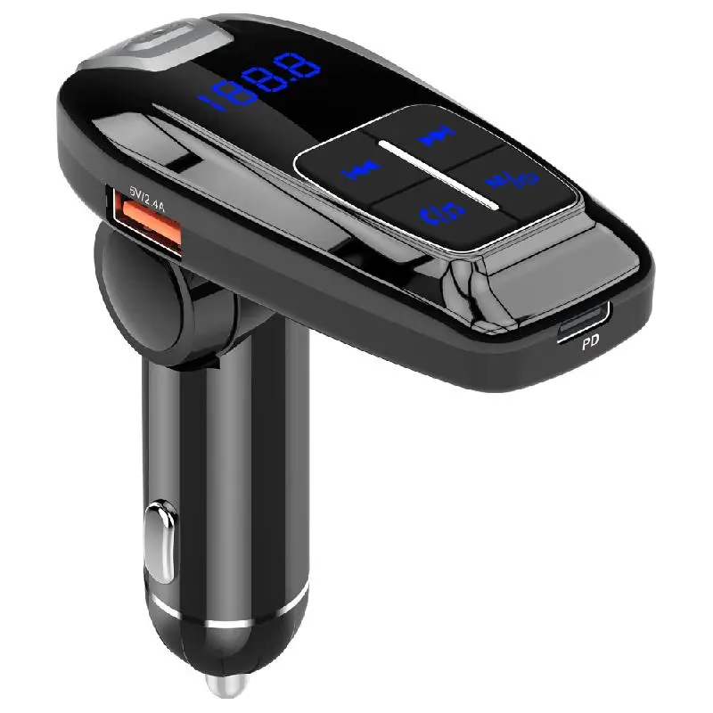 FM передатчик громкой связи Bluetooth автомобильный комплект mp3 плеер с цифровым PD3.0