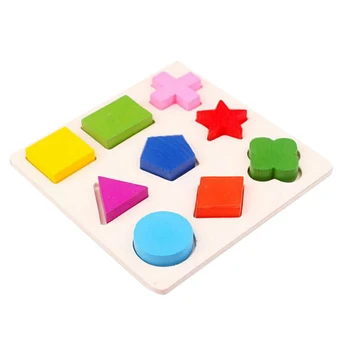 

Children'S Puzzle Wooden 3D Puzzle Children'S Wooden Geometric Building Puzzle Early Learning Educational Toys Toys Puzzle