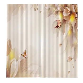 

170*200cm Curtains For Living Room Bedroom Window Curtains Printed Balcony Sun Shading BJQ-1470