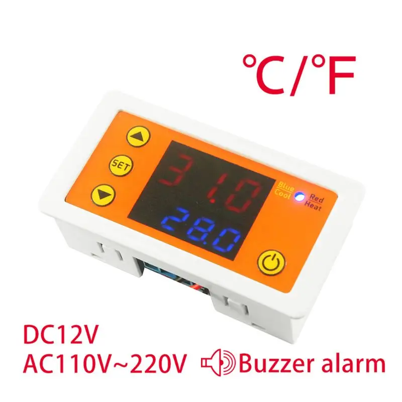 2 стиля AC110V-220V DC12V термостат нагрева охлаждения регулятор температуры с зуммером
