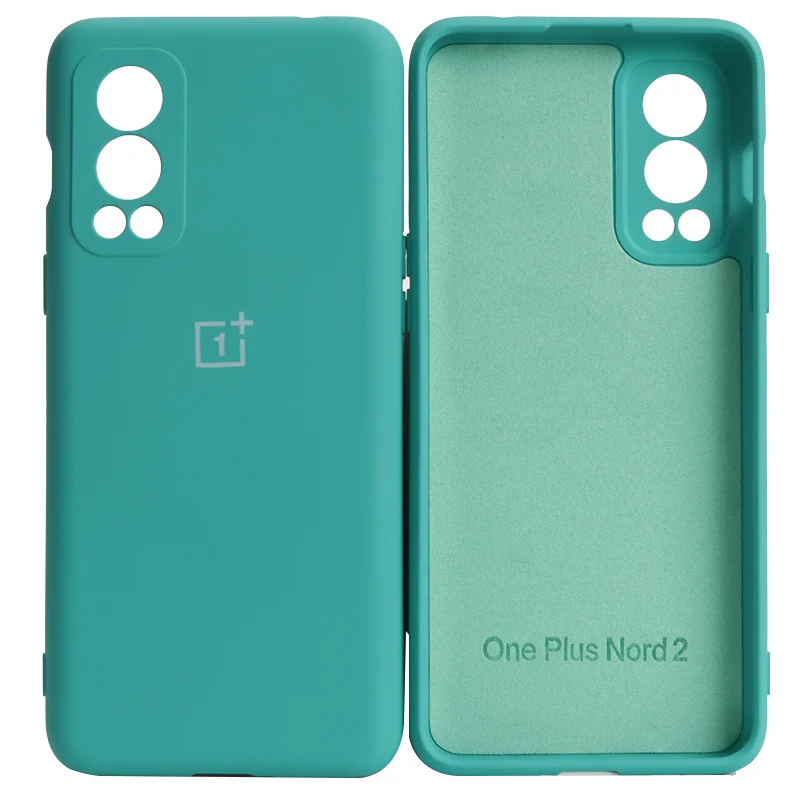 Original OnePlus Nord2 mobile phone case high-quality liquid silicone soft cover for Nord 2 CE 5G case camera protective cell phone belt pouch