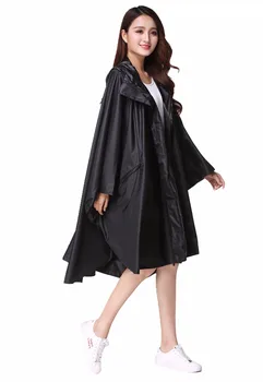 

Women Raincoats Long Poncho Rain Coat Hood Outdoor Rainwear Fishing Camping Rain Gear Hiking Rain Jacket Nylon Tour LZG238
