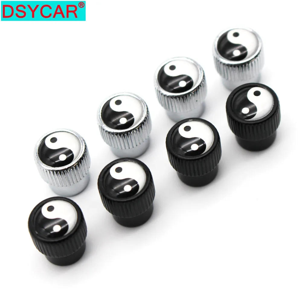 

DSYCAR 4Pcs/Set Car Styling Zinc Alloy Car Tire Valve Caps Wheel Tires Tire Stem Air Cap Airtight Covers