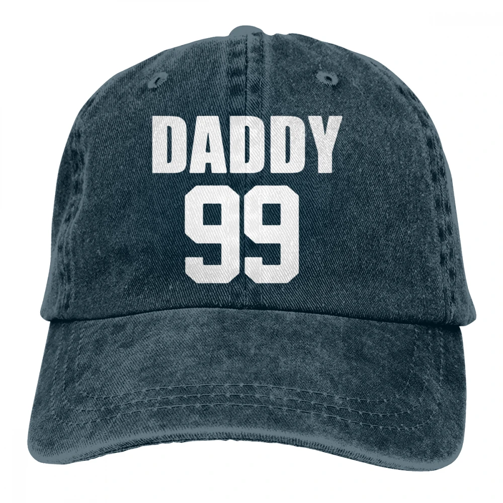 Daddy 99 Casquette черные унисекс Мужские Женские джинсовые бейсболка с ремешком кепки регулируемые Гольф папа шляпа